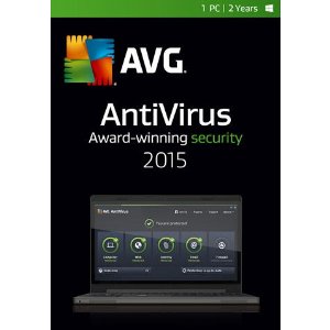 AVG 2015杀毒软件(1台PC, 2年使用)