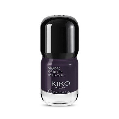 Nail lacquer, shades of black - Shades of Black Nail Lacquer - KIKO MILANO