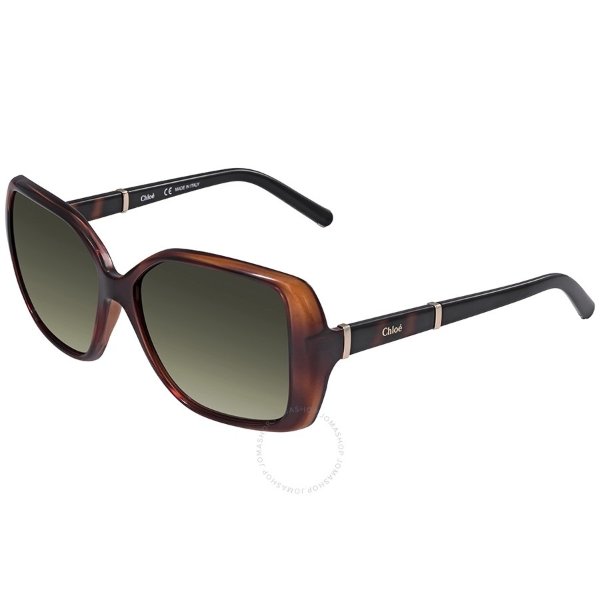 Green Gradient Square Sunglasses CE680S 219 58