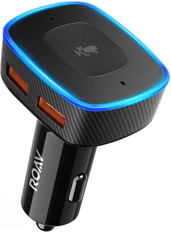 Roav Viva by Anker, Alexa-Enabled 2-Port USB Car Charger in-Car Navigation
