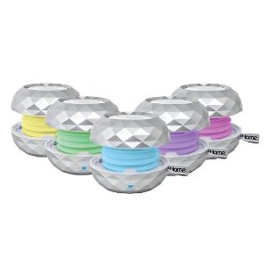 iHome Color-Changing Rechargeable Bluetooth Mini Speaker System(Silver)