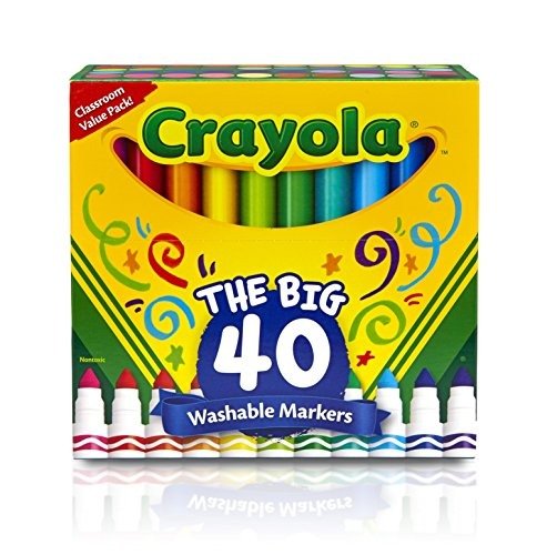40ct Ultra-Clean Washable Markers, Broad Line, Easter Basket Stuffers
