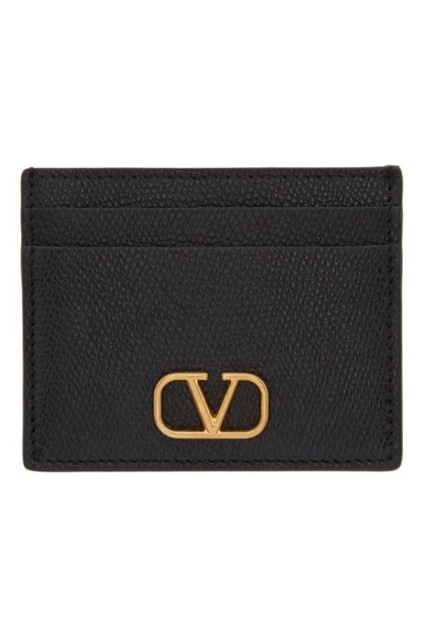Black Valentino Garavani VLogo Card Holder