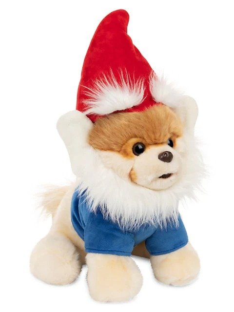 The World's Cutest Dog Boo Garden Gnome Plush Stuffed Animal