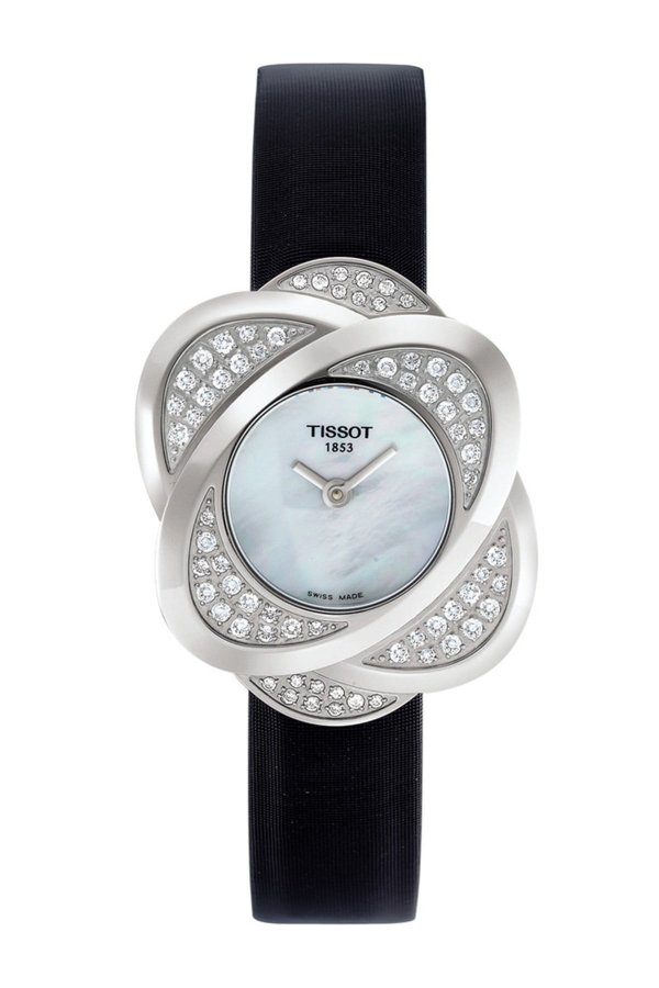 Women's Precious Flower Leather Watch, 22.5mm