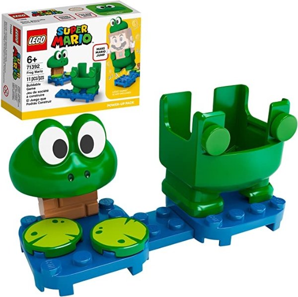 Super Mario Frog Mario Power-Up Pack 71392 Building Kit; Collectible Gift Toy for Creative Kids; New 2021 (11 Pieces)
