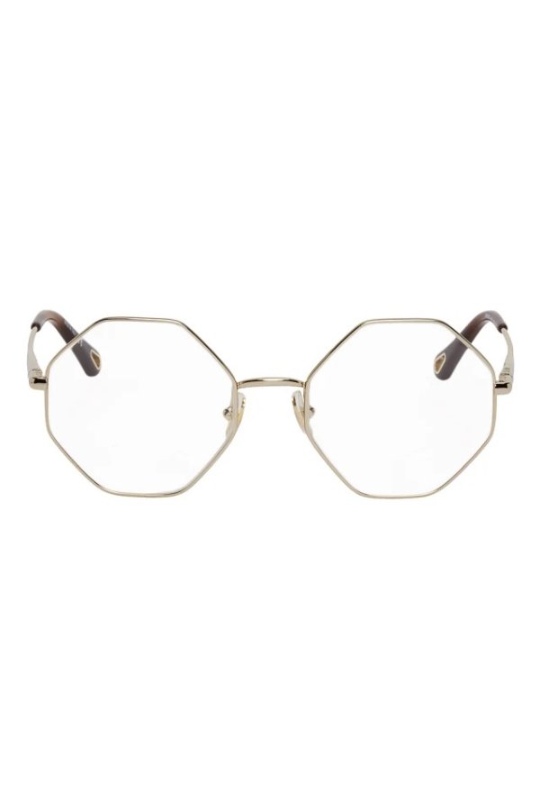 Gold Joni Octagonal Glasses