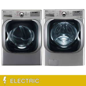 LG 5.2 cu. ft. Washer + 9.0 cu. ft. Electric Dryer