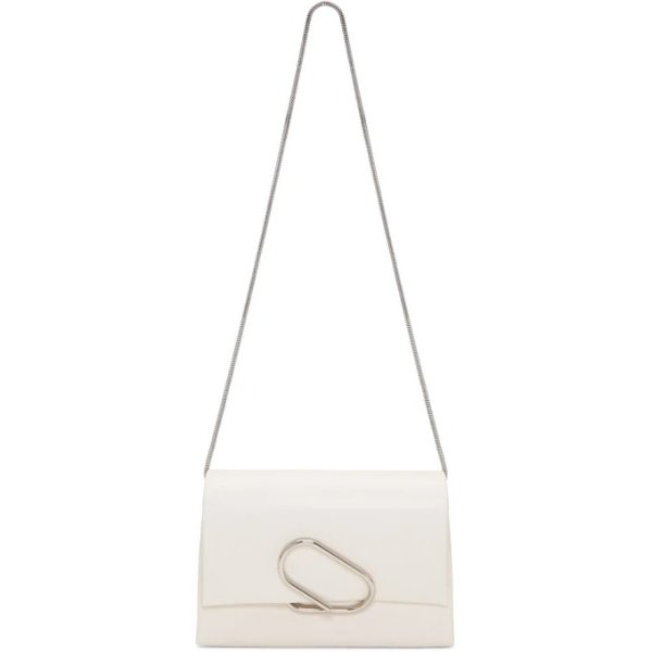 - White Soft Flap Clutch Bag