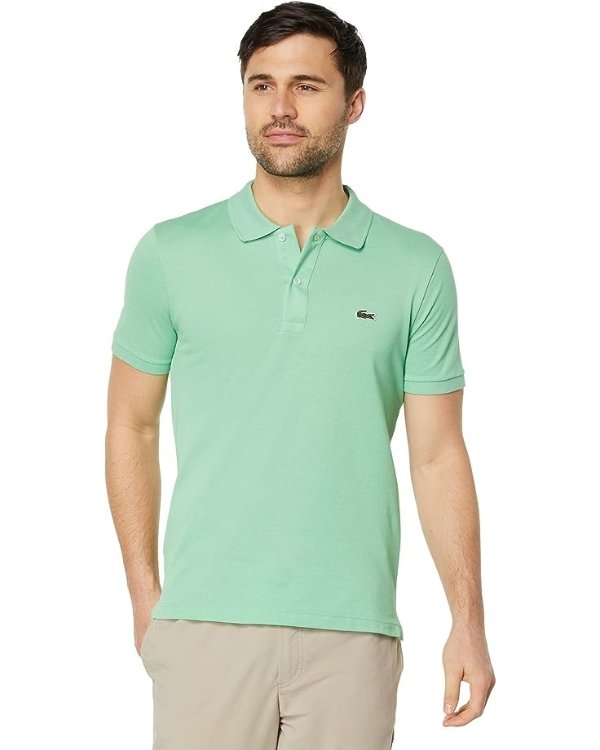 Short Sleeve Slim Fit Pique Polo