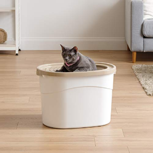 IRIS Top Entry Cat Litter Box with Cat Litter Scoop
