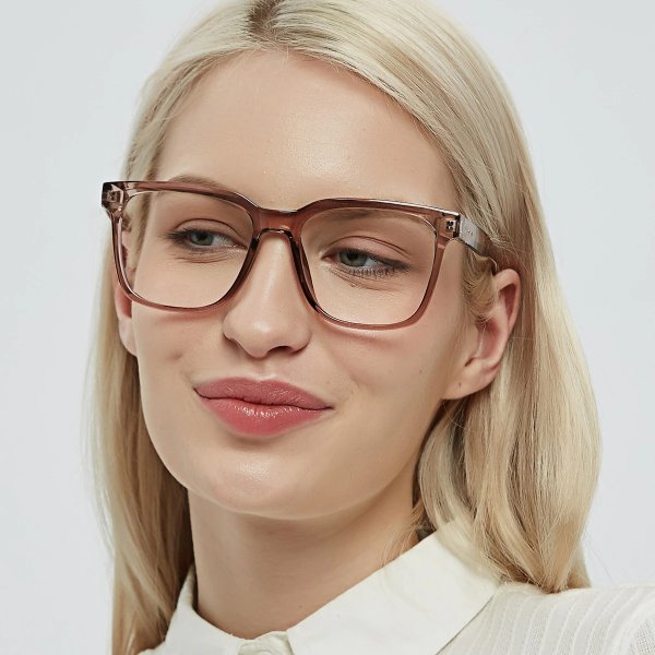 Horn Brown Eyeglasses