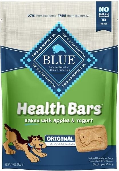 Health Bars Baked with Apples & Yogurt Dog Treats