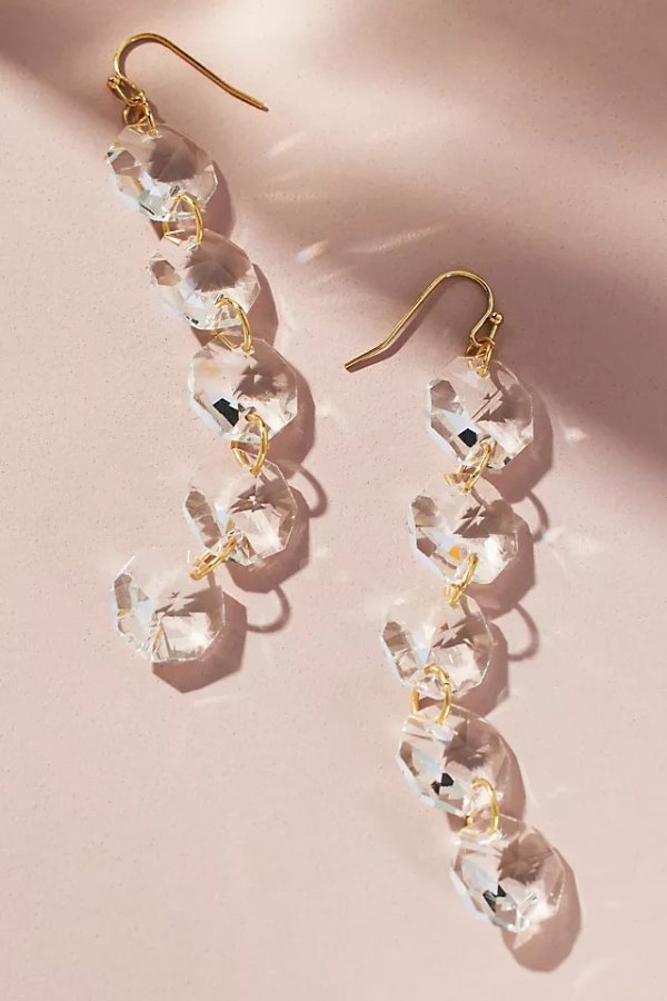 Crystal Chain Earrings