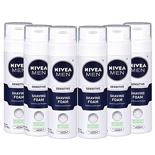 Sensitive Shaving Foam - Soothes Sensitive Skin From Shave Irritation - 7 oz. Can (Pack of 6)