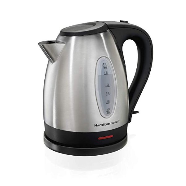 Electric Tea Kettle, Water Boiler & Heater, 1.7 L, Cordless, Auto-Shutoff and Boil-Dry Protection, Stainless Steel (40880)
