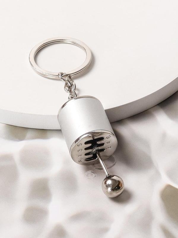 Men's 2024 Trendy Unique Car Gear Shift Design Cute Keychain, Cute Metal Car Pendant Keychains for Car Keys & Key Fob, Fashionable Mini Kawaii Accessories As Valentines Gift