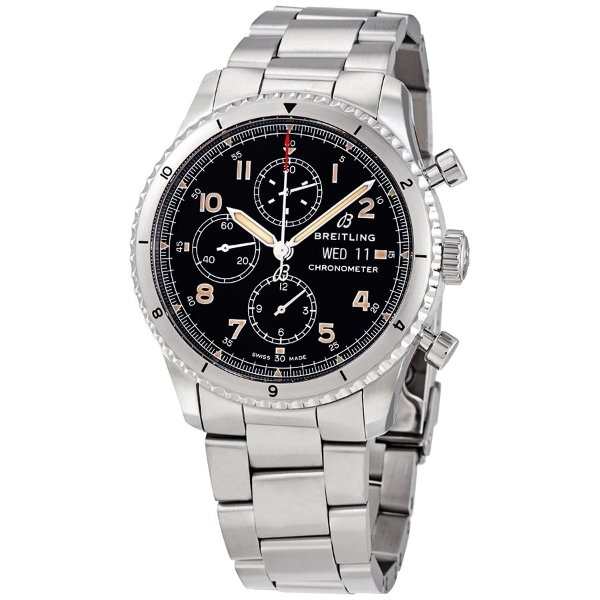 Aviator 8 Chronograph Automatic Chronometer Black Dial Men's Watch A13316101C1X1