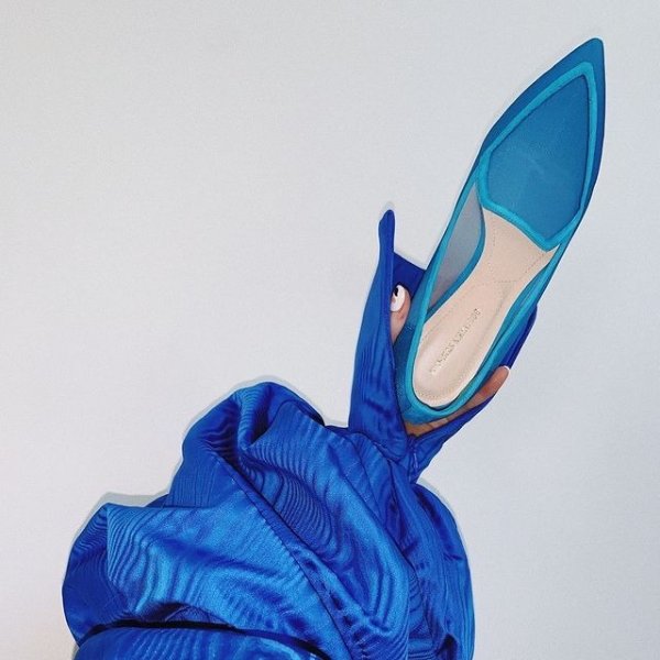 BEYA Loafers in turquoise Suede | Nicholas Kirkwood