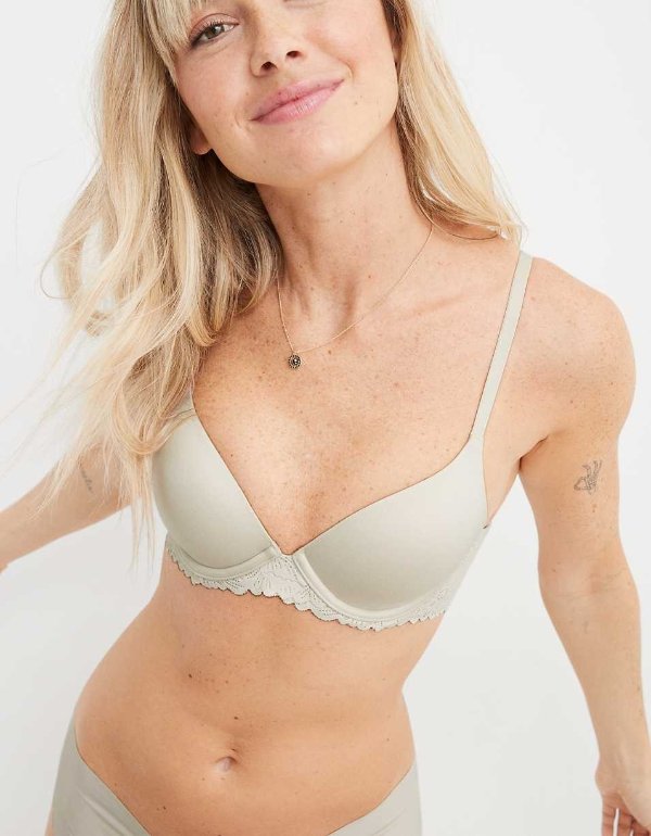 Real Sunnie Full Coverage Lightly Lined Blossom Lace Trim BraReal Sunnie Full Coverage Lightly Lined Blossom Lace Trim Bra