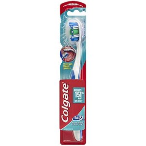 Colgate 360 Toothbrush with Tongue and Cheek Cleaner - Medium