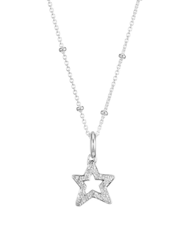 - Alphabet Star Pave Diamond Charm