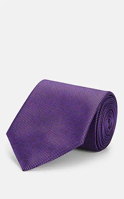 Micro-Checked 丝质领带