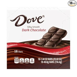 Dove黑巧克力1.44oz 18包
