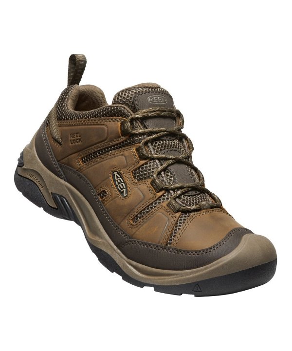 Shitake & Brindle Circadia Vent Waterproof Leather Hiking Shoe - Men