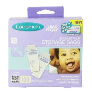 Lansinoh Breastmilk Storage Bags, 100 Count