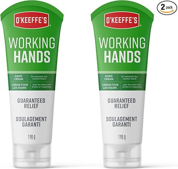 Working Hands Hand Cream, 7 Ounce (198g) Tube, (Pack of 2)