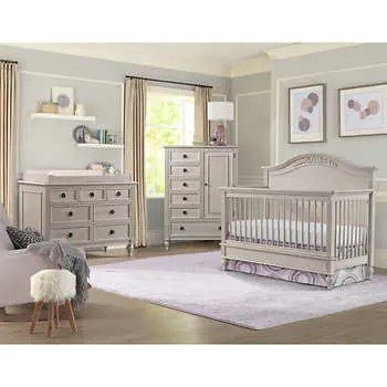 Baby Victoria 3-piece Crib Set, Chifferobe, Lace finish
