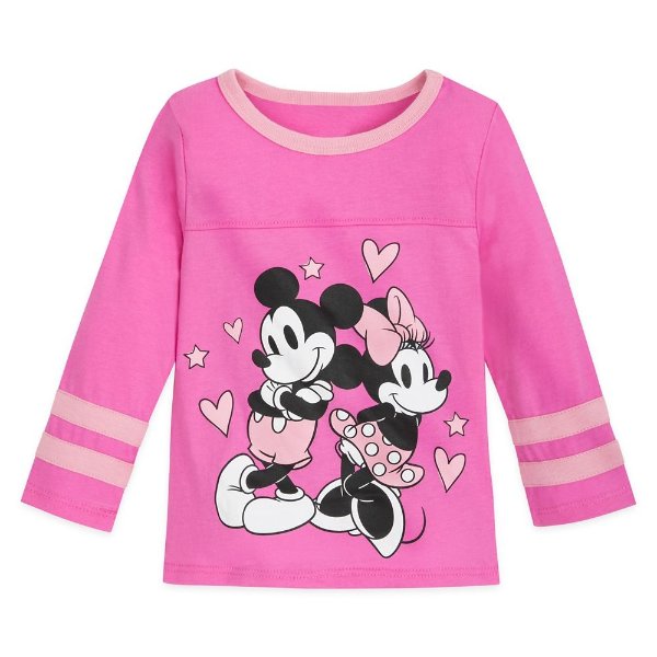 Mickey and Minnie Mouse Football T-Shirt for Girls | shopDisney