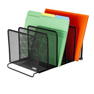 Rolodex Mesh Collection Stacking Sorter, 5-Section
