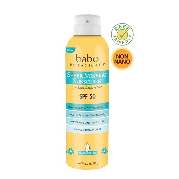 NEW! Sheer Mineral Sunscreen Spray, SPF 50