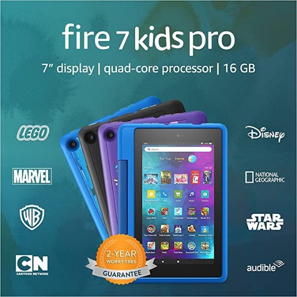 Fire 7 Kids Pro tablet, 7" display