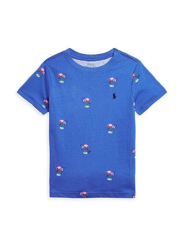 Little Boy's & Boy's Flamingo Print Cotton T-Shirt
