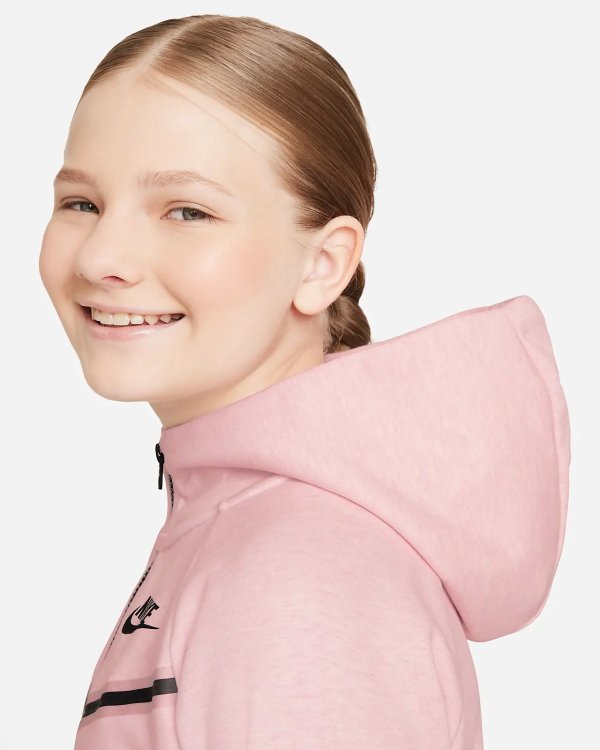 Sportswear Tech FleeceBig Kids' (Girls') Full-Zip Hoodie