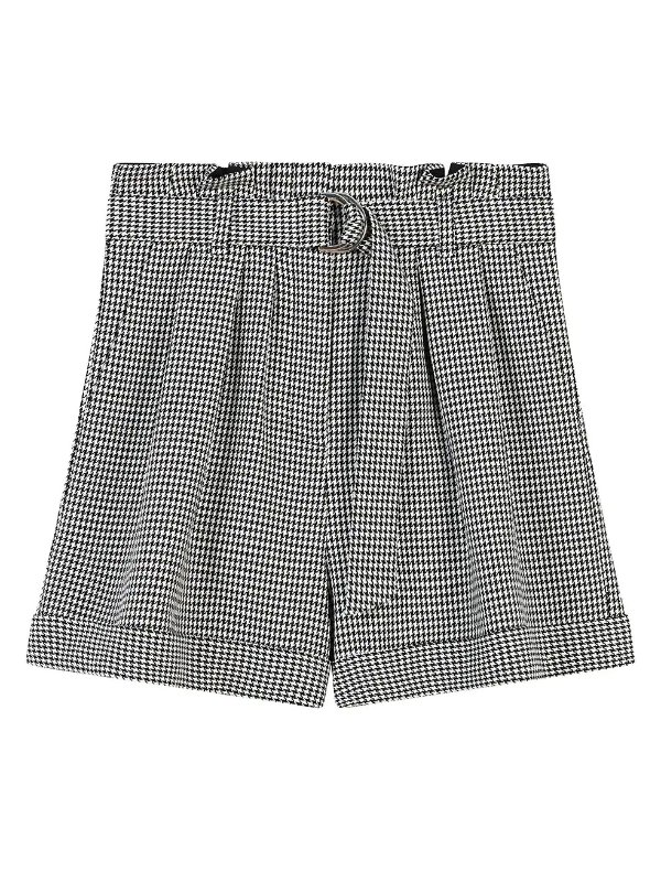 Imy Paperbag Houndstooth Shorts