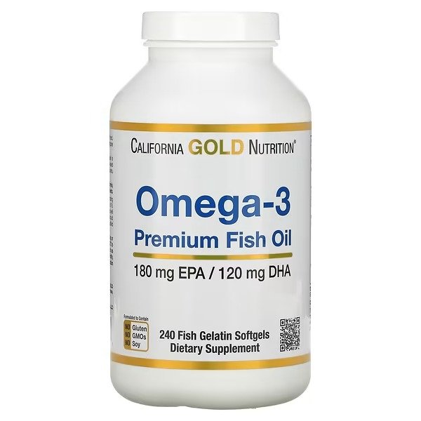 California Gold Nutrition Omega-3 鱼油 240 粒