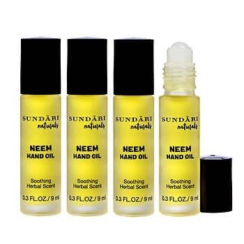 naturals Neem Hand Oil, 0.3 fl oz, 4-pack