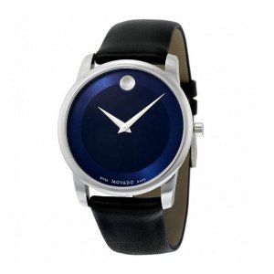 Movado Museum Blue Dial Stainless Steel Men's Watch 0606610 (Dealmoon Exclusive)