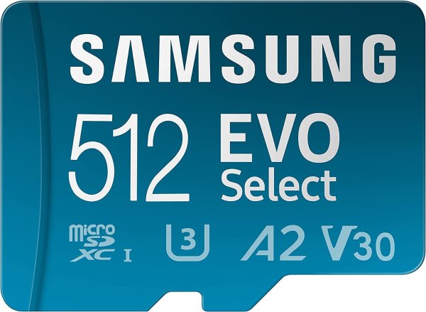 EVO Select 512GB U3 A2 microSDXC 存储卡