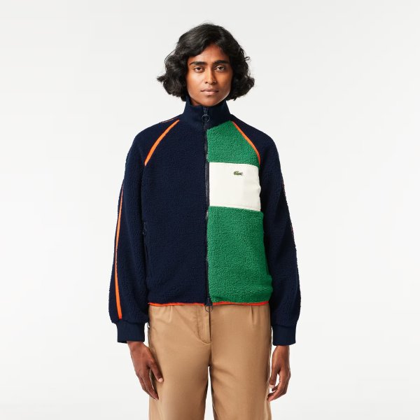 Women's Contrast Accent Fleece Sweatshirt