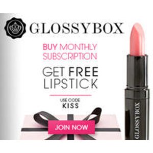 Glossy Box 10月促销：成为Glossy Box会员，可得到一个额外的Glossy Box 口红！