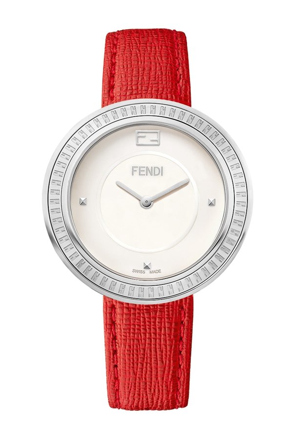 Women's Fendi My Way Swiss Quartz Embossed Leather Strap Watch, 36mm