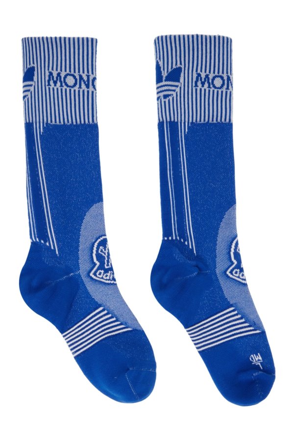 3 Moncler adidas Originals Blue Socks