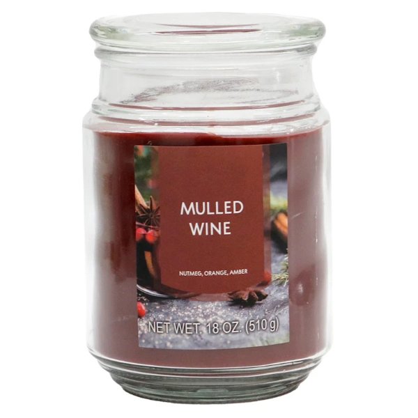 Mulled Wine Scented Jar Candle, 18oz