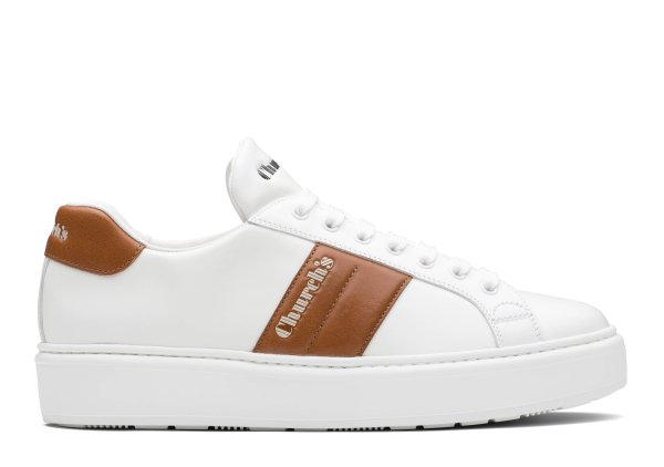 Mach 3 Calf Leather Classic Sneaker White