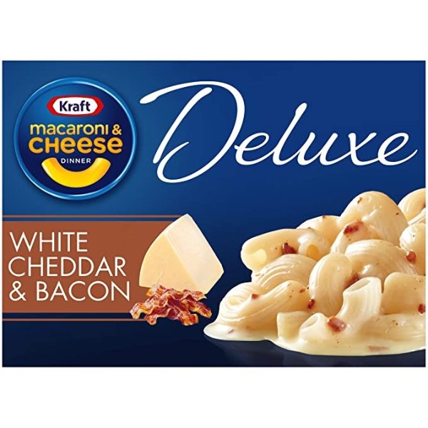 Deluxe White Cheddar & Bacon Macaroni & Cheese Dinner (11.9 oz Box)